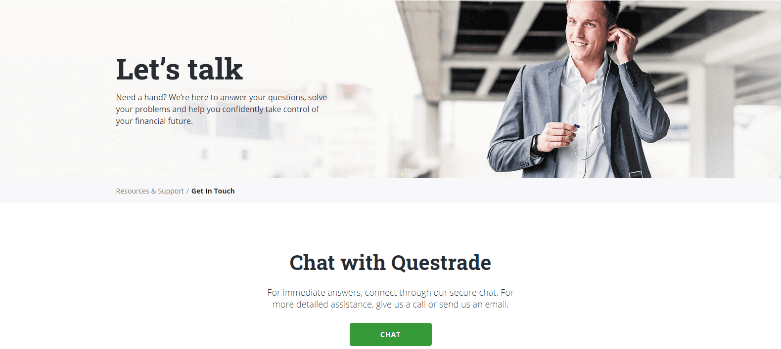 Questrade Review customer support live chat info Questrade Review customer support live chat info